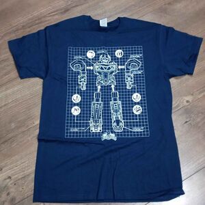 MEDIUM Power Rangers Blue Tee Tshirt Graphic Print
